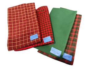 lot 29A image: Green & Red Plaid High Quality Fabrics