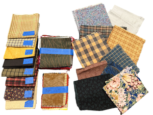 lot 35A image: Variety of Smaller Piece High Quality Fabrics