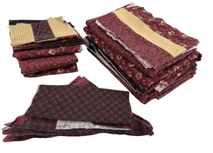 lot 48A image: In Progress Red & Yellow Flannel Pieces