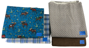 lot 38A image: High Quality Fabric - 4 Pieces, Including Winter Moose