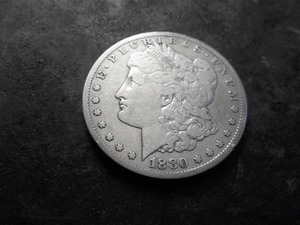 lot 6 image: 1880 CC Morgan Silver Dollar