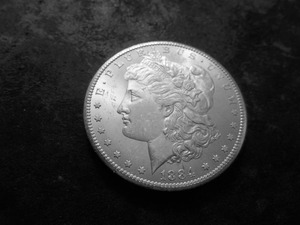 lot 12 image: 1884 CC Morgan Silver Dollar