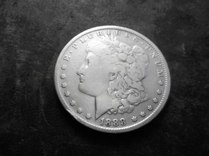 lot 18 image: 1888 O Hot Lips Morgan Silver Dollar Double Die