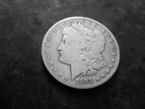 lot 28 image: 1892 CC Morgan Silver Dollar