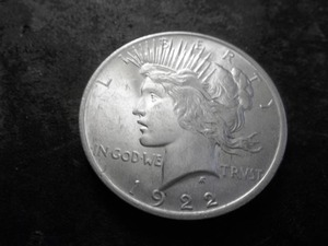 lot 47 image: 1922 Peace Silver Dollar Double Die