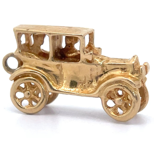 lot 47 image: Estate 20th Century Motorcar PendantCharm in 14k Yellow Gold VIDEO