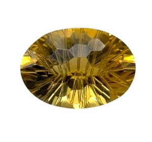 lot 21C image: 17.44 Carat Natural Citrine (Oval Honeycomb Cut) Retail $872