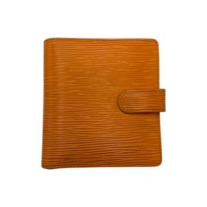 lot 7B image: Louis Vuitton Orange Epi Leather Bifold Wallet Pre-Owned Retail $650