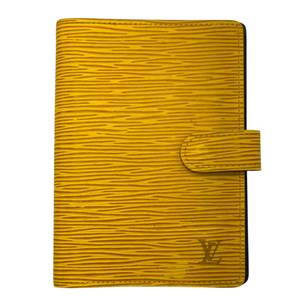 lot 31B image: Louis Vuitton Yellow Epi Leather Agenda PM Cover Pre-Owned Retail $750