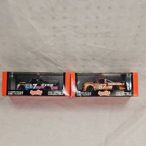 lot 4 image: (2) 143rd Scale Nascar Quartzo Collectible