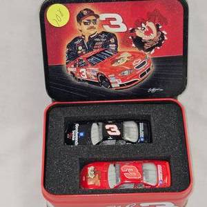 lot 108 image: Nascar Embossed Metal Card Set-Earnhardt