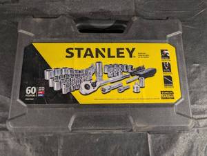 lot 18 image: Stanley 60-Piece Socket Set in Case