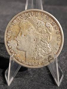 lot 50 image: 1921-S Morgan Silver Dollar - One Dollar, San Francisco Mint