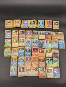 lot 68 image: Pokemon Card Collection - Mixed Vintage Bulk Assortment (Base Set & More)