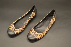 lot 66 image: Coach Leopard Print Ballet Flats - Womens size 9