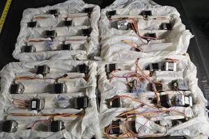 lot 70 image: Stepper Motors - Assorted Bulk Bundle with Color-Wire Harnesses