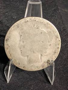 lot 92 image: Very Worn Peace Dollar