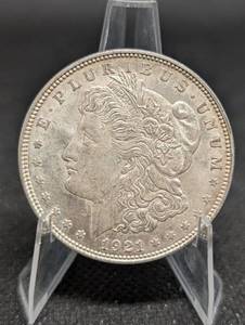lot 113 image: 1921-D Morgan Silver Dollar