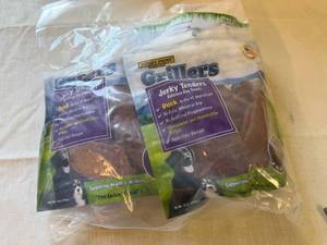 lot 26 image: 3pkx 16oz Grillers Dog Jerky Tenders-Duck