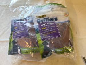 lot 27 image: 3pkx 16oz Grillers Dog Jerky Tenders-Duck