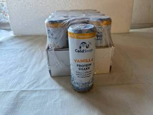 lot 60 image: 12x 8.1oz Cold Snap Vanilla Protein Shake