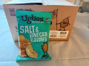 lot 81 image: 24x 2oz bags Uglies Salt & Vinegar