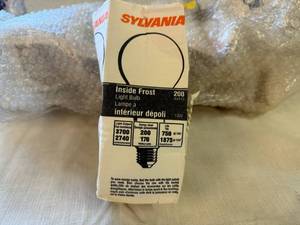 lot 96 image: 10x 200watt Inside Frosted Light Bulbs