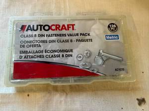 lot 103 image: 126pcs Autocraft Class 8 DIN Fastners Value Pack-Metric