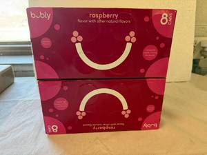lot 110 image: 4x 8pk Bubly-Raspberry