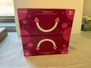 lot 111 image: 4x 8pk Bubly-Raspberry