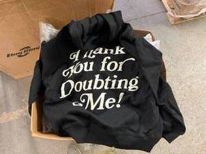 lot 112 image: Large Box of Gym Wolf Sweatshirts and Few Shorts-Mostly Mediums