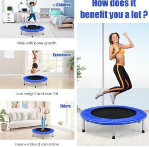 lot 14 image: Indoor Exercise Mini Trampoline - Excellent Condition