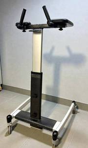 lot 24 image: Height Adjustable Roller Patient Walker Pneumatic Stand Up Walking Aid - Good Condition