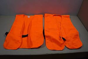 lot 32 image: 2 Blaze Orange Vests