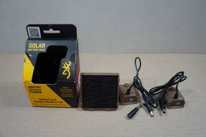 lot 83 image: Browning Solar Battery Pack for Trail Camera
