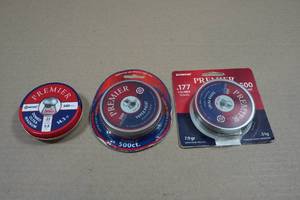 lot 176 image: 3 Packs Premier .177 Cal Lead Pellets