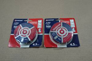 lot 184 image: 2 Packs Crosman .177 Cal Pointed Pellets