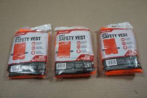 lot 201 image: 3 Allen Adult Safety Vests