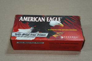 lot 223 image: 50 American Eagle 9mm Luger 147 Gr TMJ Ammo