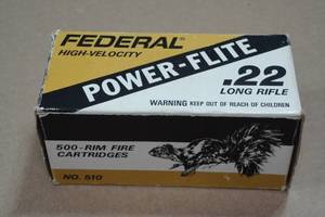 lot 245 image: 500 Federal .22 LR Ammo