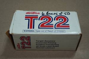 lot 247 image: 300 Western .22 LR 40 Gr Lead RN Ammo