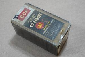 lot 274 image: 37 CCI .17 HMR 17 Gr TNT HP Ammo