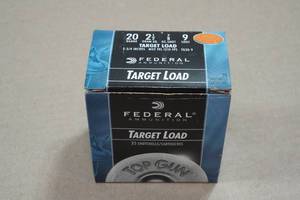 lot 285 image: 25 Federal Top Gun 20 Gauge 2-34 9 Shot Shotshells