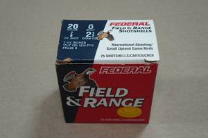 lot 286 image: 25 Federal Field & Range 20 Gauge 2-34 6 Shot Shotshells
