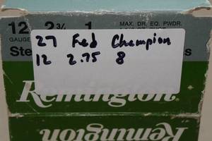 lot 311 image: 27 Federal Champion 12 Gauge 2-34 8 Shot Shotshells