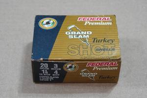 lot 317 image: 10 Fedeal Premium Grand Slam Turkey 20 Gauge 3 4 Shot Shotshells