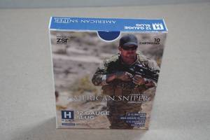 lot 322 image: 10 ZSR Hunt American Sniper 12 Gauge 2-34 Slugs