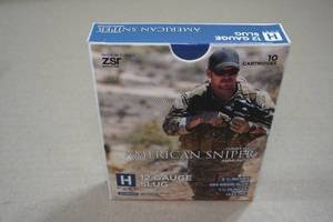 lot 323 image: 10 ZSR Hunt American Sniper 12 Gauge 2-34 Slugs