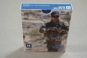 lot 324 image: 10 ZSR Hunt American Sniper 12 Gauge 2-34 Slugs
