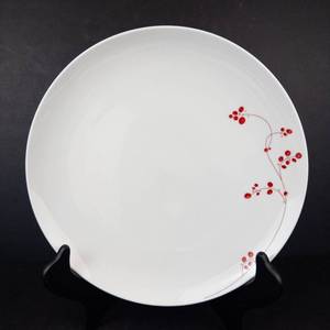 Mikasa Gourmet Basics Red Berry Plates (Lot of 9)